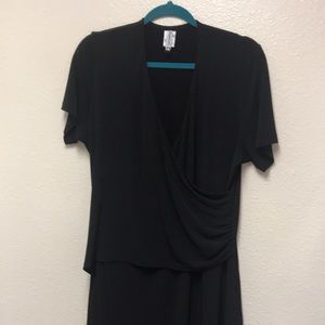 Magellan’s Women’s Medium Black MIDI Casual Everyday Dress with Pockets